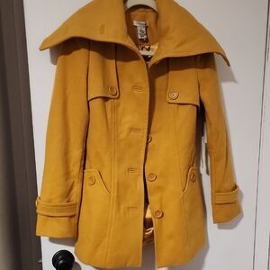 Vertigo Paris Mustard Pea Coat